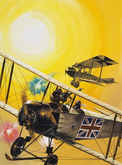 Unidentified Aviation Scene by English School