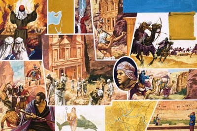 Unidentified Classical Comic Strip by English School