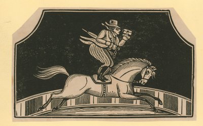 Untitled Circus Scene: Horse Rider by English School
