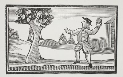 Up into the tree hur gets (illustration) by English School