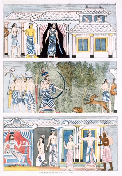 Usseeratanam Rajah, Part I, from The History and Doctrine of Buddhism by Edward Upham, 1829 by English School
