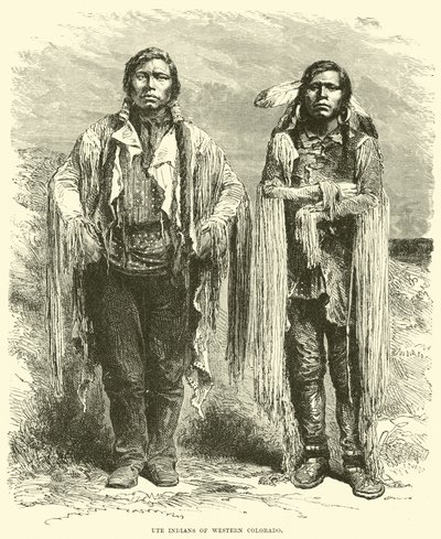 Ute Indians of Western Colorado by English School