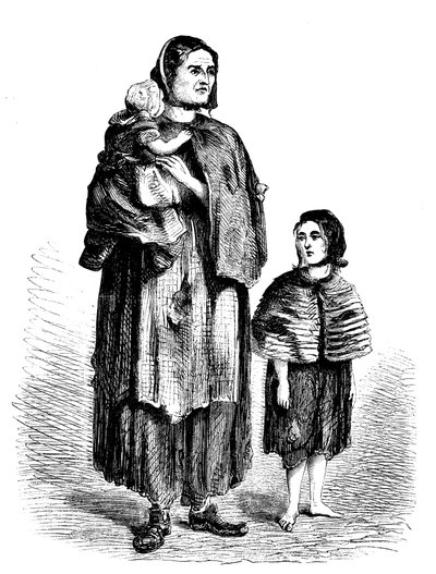 Vagrant in the casual ward of workhouse by English School