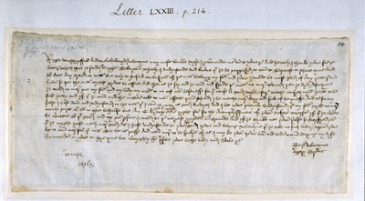 Valentine Letter from Margery Brews to John Paston III, February 1477 by English School