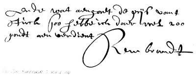 Van Ryn Rembrandt by English School