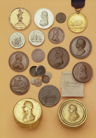Various medals relating to Admiral Lord Nelson, 1798-1805 by English School
