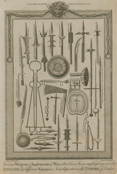 Various Weapons and Implements of War by English School