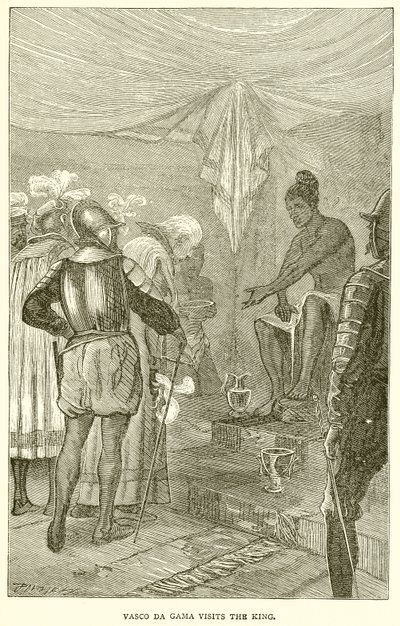 Vasco da Gama Visits the King by English School