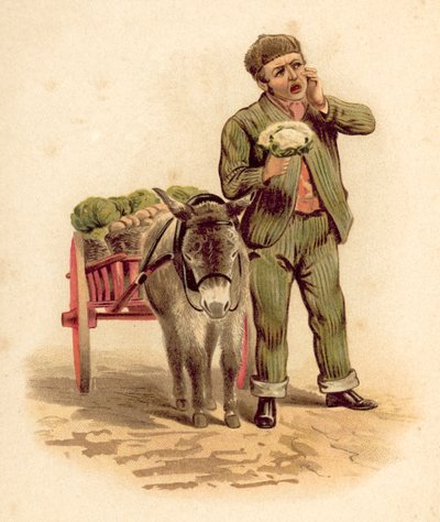 Vegetable Vendor by English School