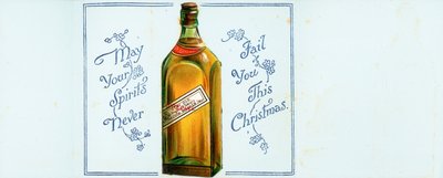 Very Old Highland Whisky Bottle by English School