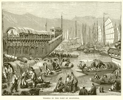 Vessels in the Port of Shanghai by English School