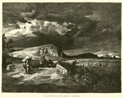 Via Flaminia on the Roman Campagna by English School