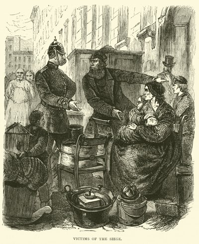 Victims of the Siege, February 1871 by English School