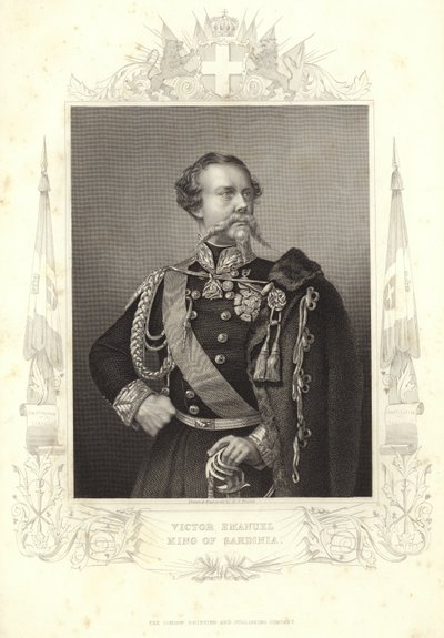Victor Emmanuel II of Sardinia by English School