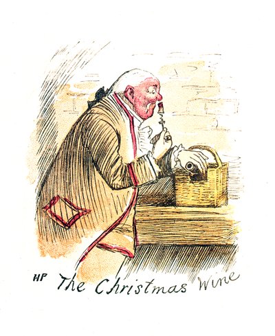 Victorian Christmas card titled 