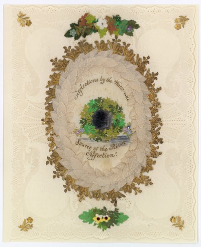 Victorian Valentine Card by English School
