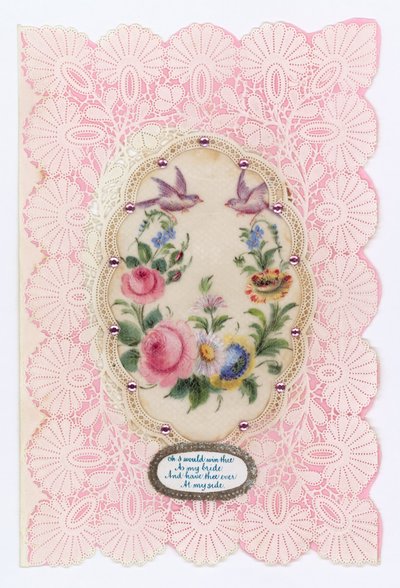Victorian Valentine Card by English School