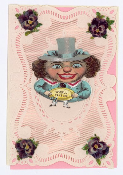 Victorian Valentine Card by English School