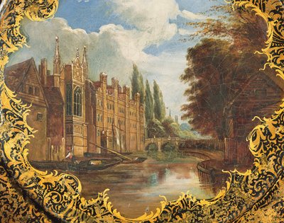 Victorian Plate Decorated with a Scene of St. John