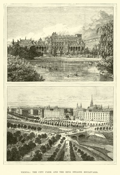 Vienna, the City Park and the Ring Strasse Boulevard by English School