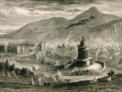 View from the Burns Monument, Calton Hill, Edinburgh in c.1880, from 