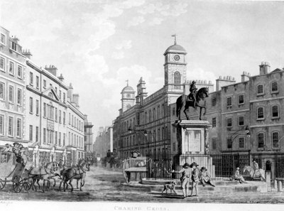 View in Charing Cross towards Northumberland House, 1795 by English School