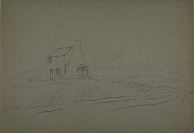 View near Nine Elms, Vauxhall, c.1810 by English School