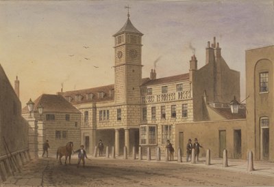 View of Bridge House in Bridge Yard, Tooley Street, 1846 by English School