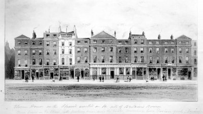View of Eleven Houses on the Site of the Old Bourse on the Strand, 1853 by English School