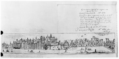 View of Hampton Court Palace by English School