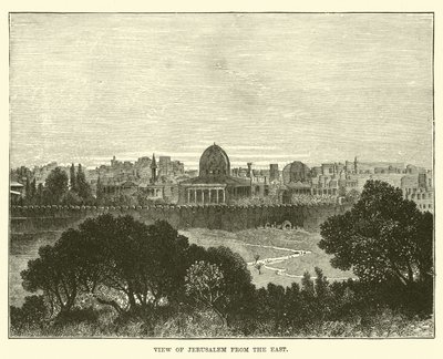 View of Jerusalem from the East by English School