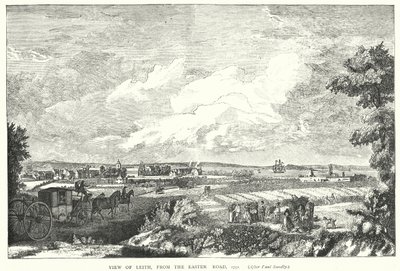 View of Leith, from the Easter Road, 1751 by English School