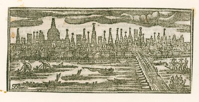 View of London by English School