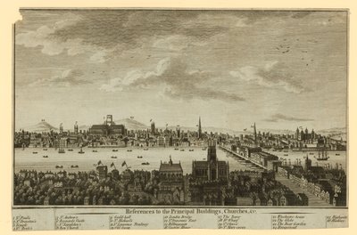 View of London by English School
