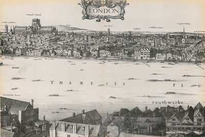 View of London by Wenceslaus Hollar, 1647 by English School