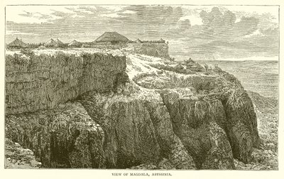 View of Magdala, Abyssinia by English School