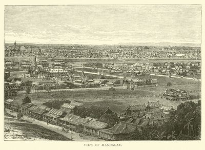 View of Mandalay by English School