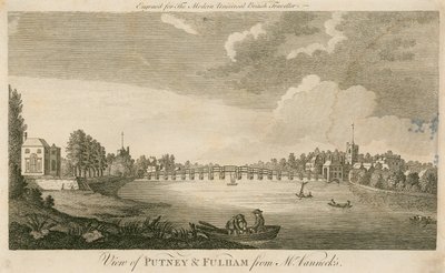 View of Putney and Fulham from Mr Vannecks by English School