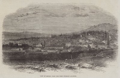 View of Smyrna from the West, Turkish Quarter by English School
