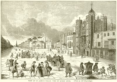 View of St. Jamess Palace, Time of Queen Anne by English School