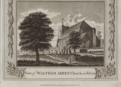 View of Waltham Abbey Church by English School