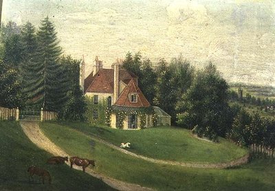 View of a House and a Garden by English School