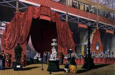 View of sculptures in the Austria section of the Great Exhibition of 1851, from Dickinson