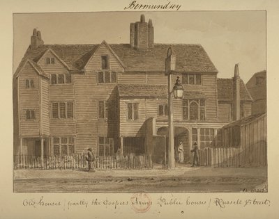 View of the Coopers Arms Inn, Russell Street, 1828 by English School