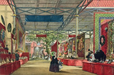 View of the India section of the Great Exhibition of 1851, from Dickinson