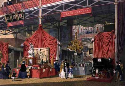 View of the Klier and Sons Musical Instruments Stand, in the North German Section of the Great Exhibition of 1851, from Dickinson
