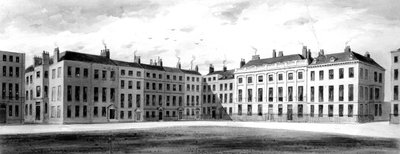 View of the North Side and East Side of Soho Square, 1854 by English School