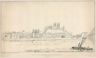 View of the Parliamentary buildings from the east by English School
