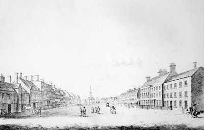 View of the Principal Street of Stockton in the County of Durham, 1796 by English School