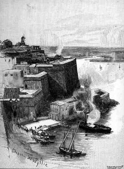 View of the Quarantine Harbour, Valetta, Malta, from 